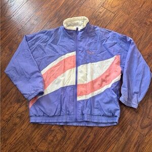 Vintage Adidas Purple Pink White Windbreaker Jacket Retro 90s Y2K | Large